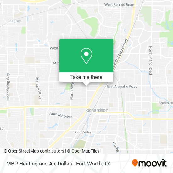 MBP Heating and Air map