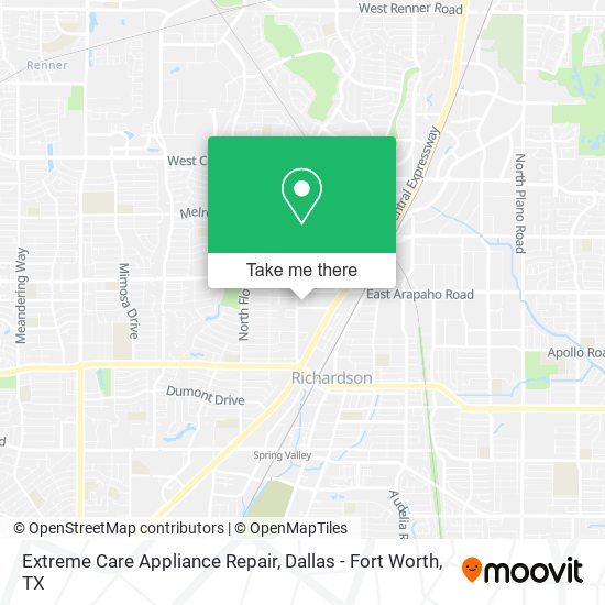 Mapa de Extreme Care Appliance Repair