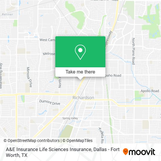 A&E Insurance Life Sciences Insurance map