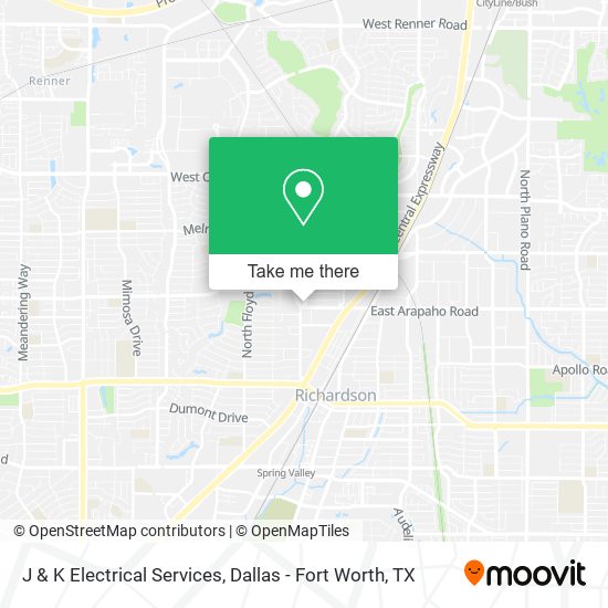 J & K Electrical Services map
