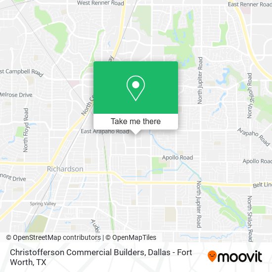 Christofferson Commercial Builders map
