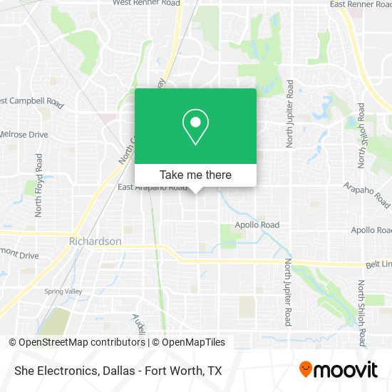 She Electronics map