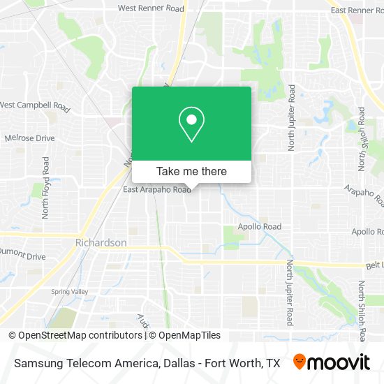 Samsung Telecom America map