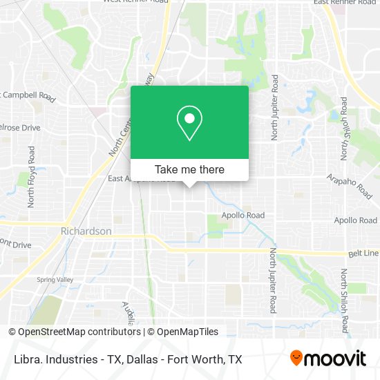 Libra. Industries - TX map
