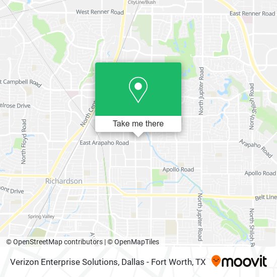 Verizon Enterprise Solutions map