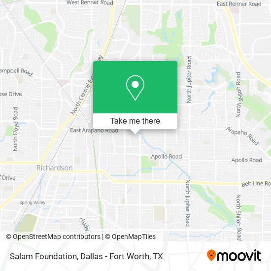 Salam Foundation map