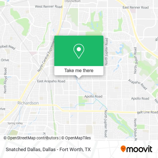 Snatched Dallas map