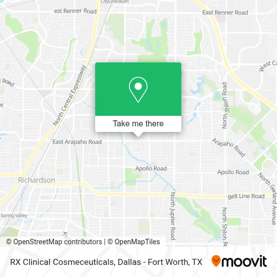 RX Clinical Cosmeceuticals map