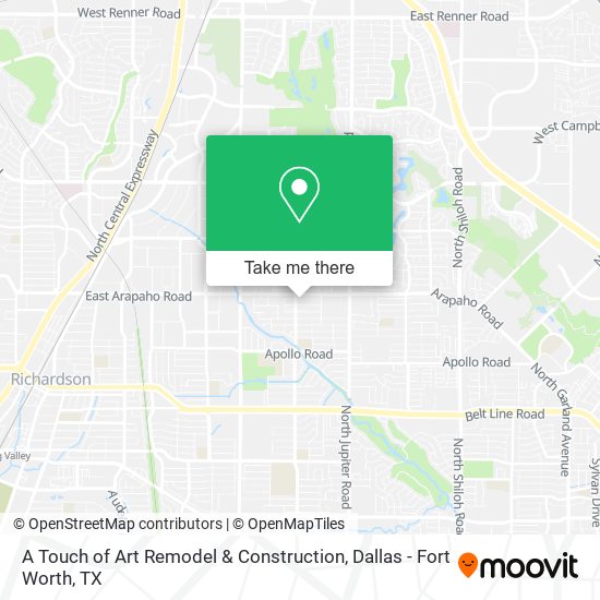 A Touch of Art Remodel & Construction map