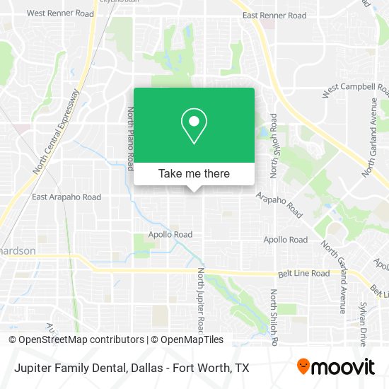 Jupiter Family Dental map