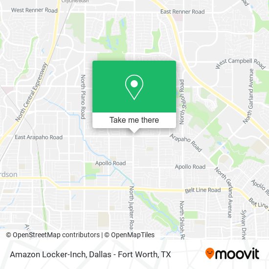 Mapa de Amazon Locker-Inch