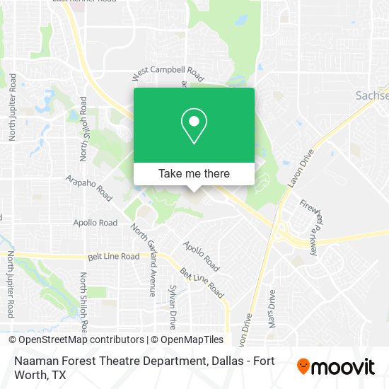 Naaman Forest Theatre Department map