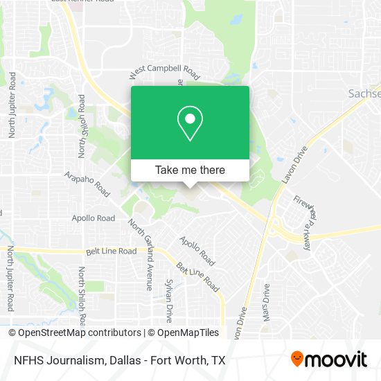 NFHS Journalism map