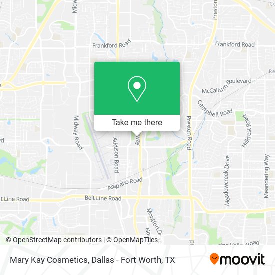 Mary Kay Cosmetics map