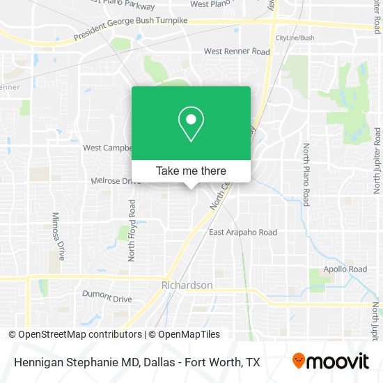 Hennigan Stephanie MD map