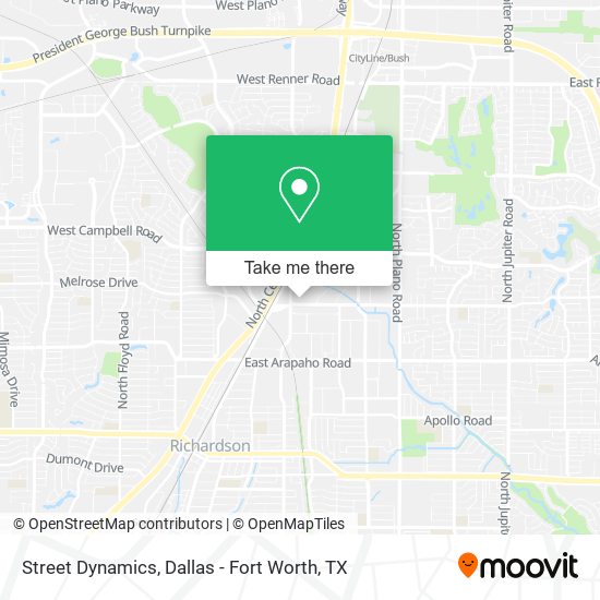 Street Dynamics map