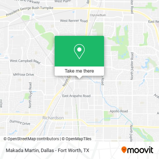 Makada Martin map