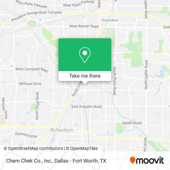 Chem Chek Co., Inc. map