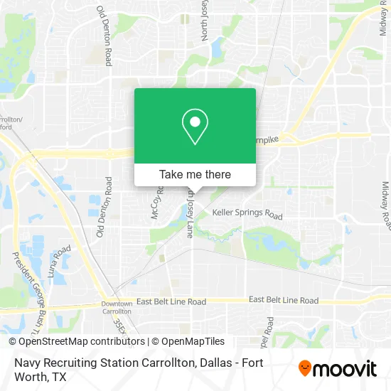 Mapa de Navy Recruiting Station Carrollton