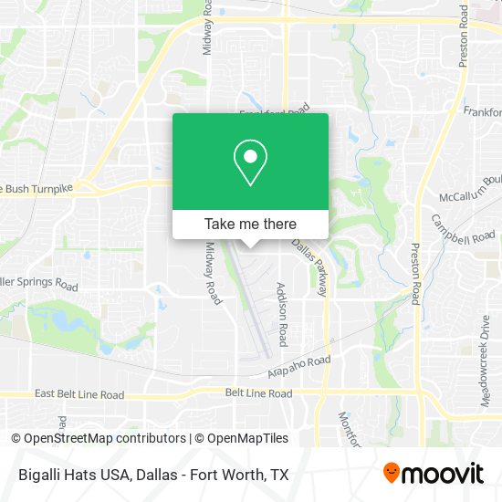 Bigalli Hats USA map