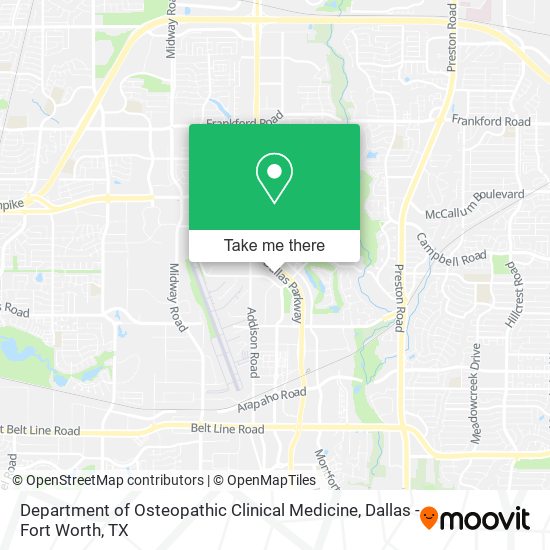 Mapa de Department of Osteopathic Clinical Medicine