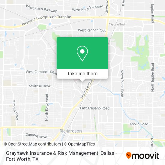 Mapa de Grayhawk Insurance & Risk Management