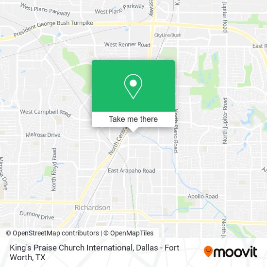King's Praise Church International map