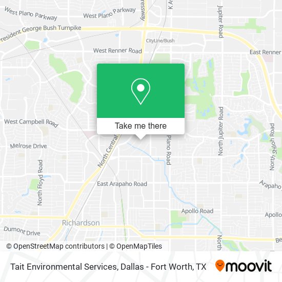 Mapa de Tait Environmental Services