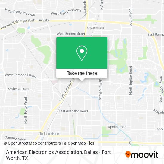 American Electronics Association map