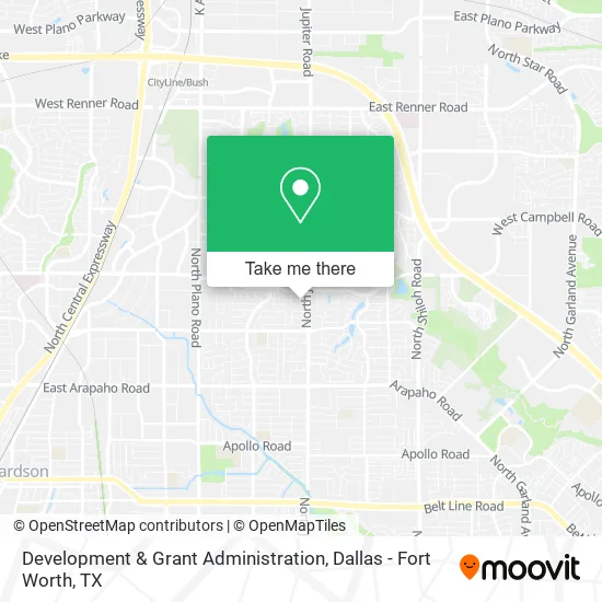 Development & Grant Administration map