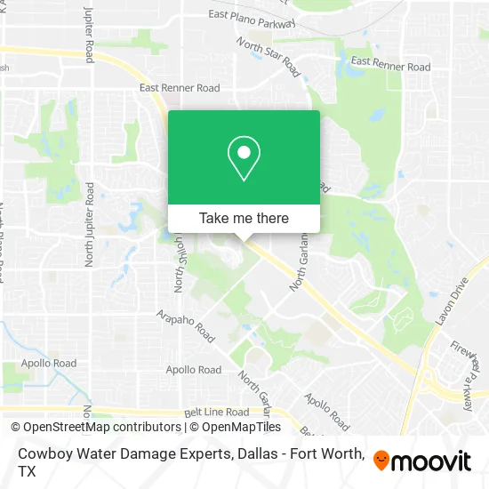 Cowboy Water Damage Experts map