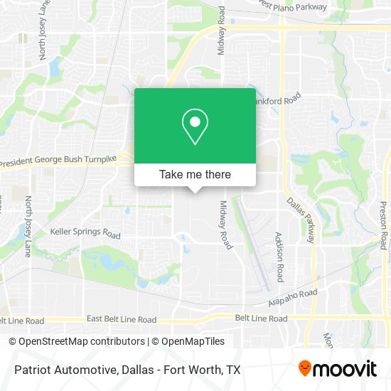 Patriot Automotive map