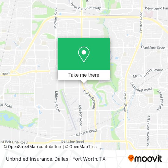 Unbridled Insurance map