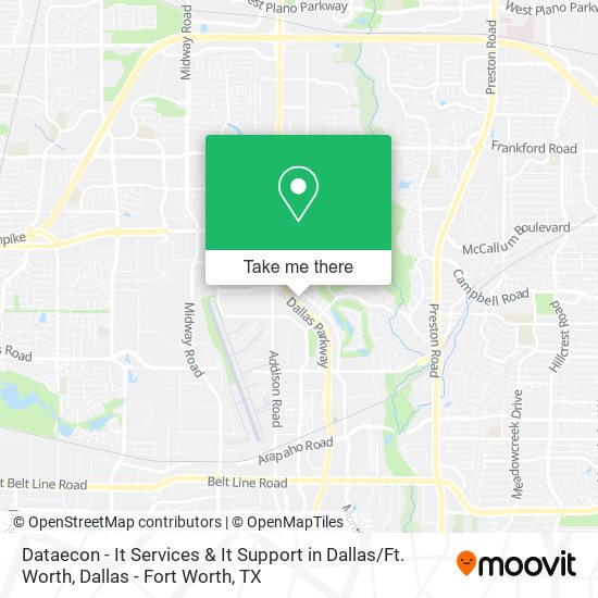 Mapa de Dataecon - It Services & It Support in Dallas / Ft. Worth