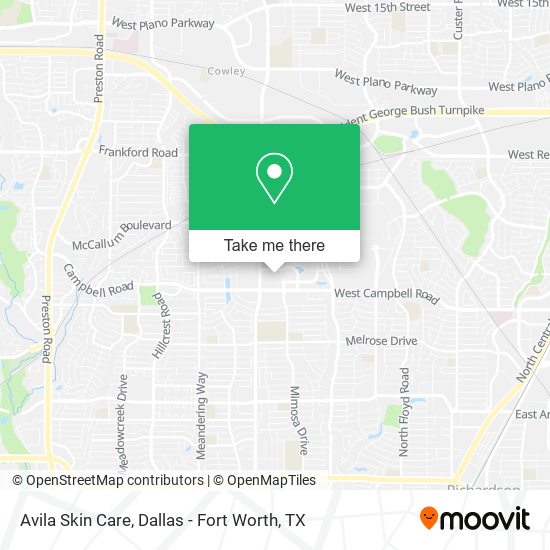 Avila Skin Care map