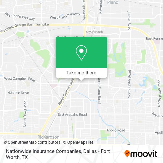Mapa de Nationwide Insurance Companies