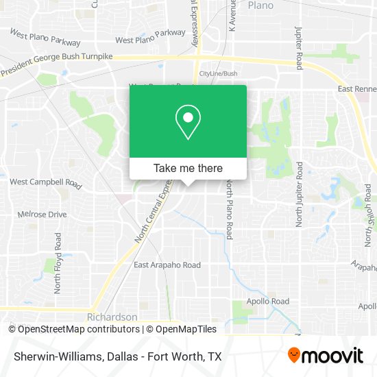Sherwin-Williams map