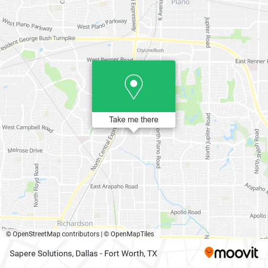 Sapere Solutions map