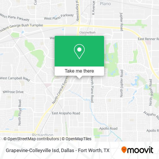 Grapevine-Colleyville Isd map