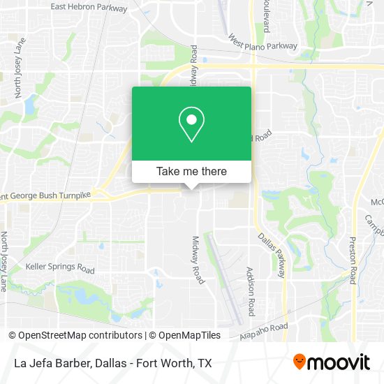La Jefa Barber map