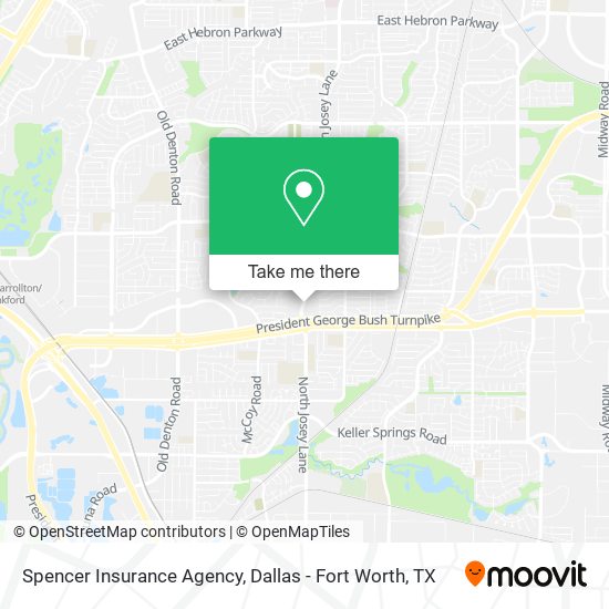 Mapa de Spencer Insurance Agency