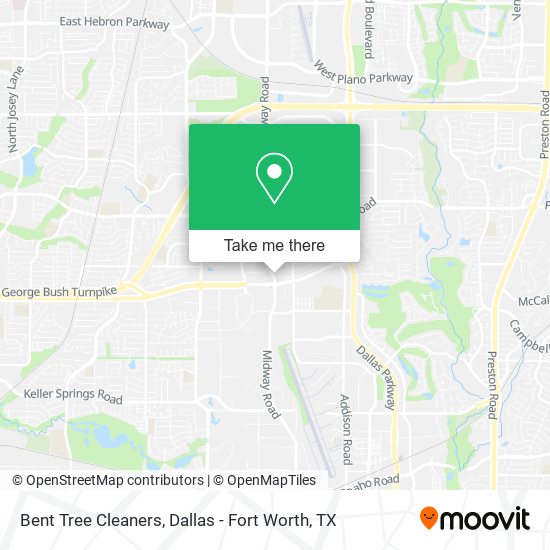 Mapa de Bent Tree Cleaners