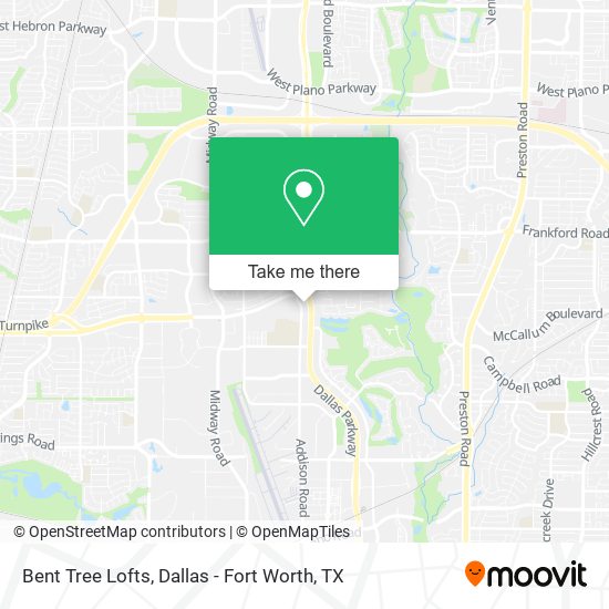 Mapa de Bent Tree Lofts
