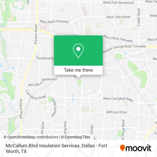McCallum Blvd Insulation Services map