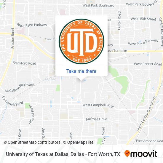 Mapa de University of Texas at Dallas