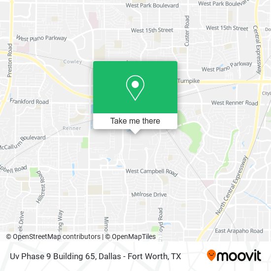 Mapa de Uv Phase 9 Building 65