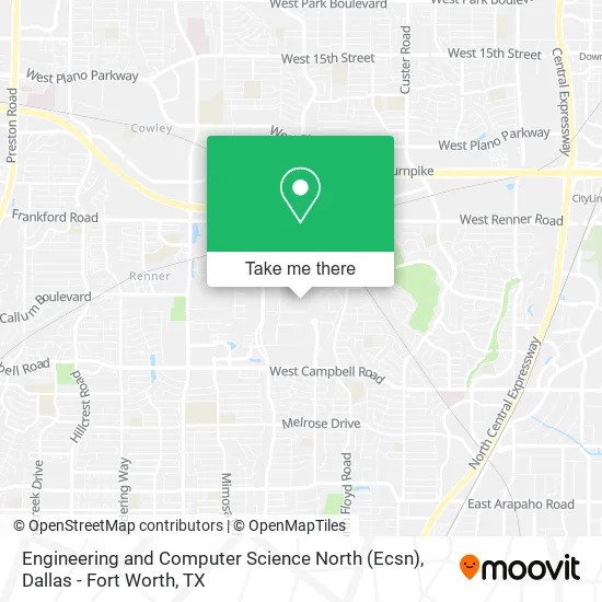 Mapa de Engineering and Computer Science North (Ecsn)