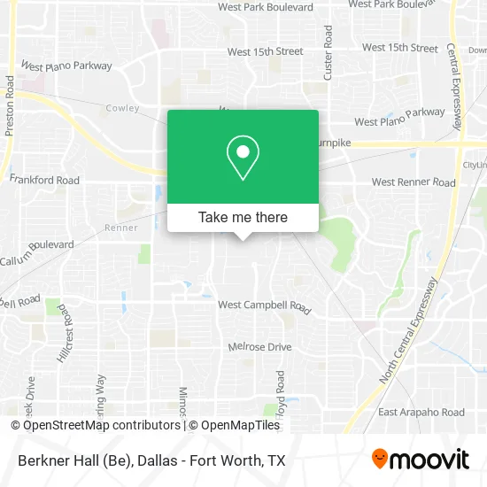 Berkner Hall map