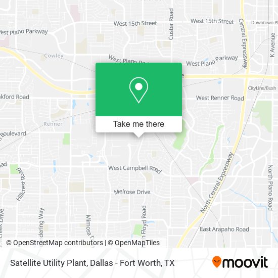 Mapa de Satellite Utility Plant