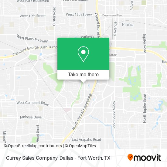 Mapa de Currey Sales Company